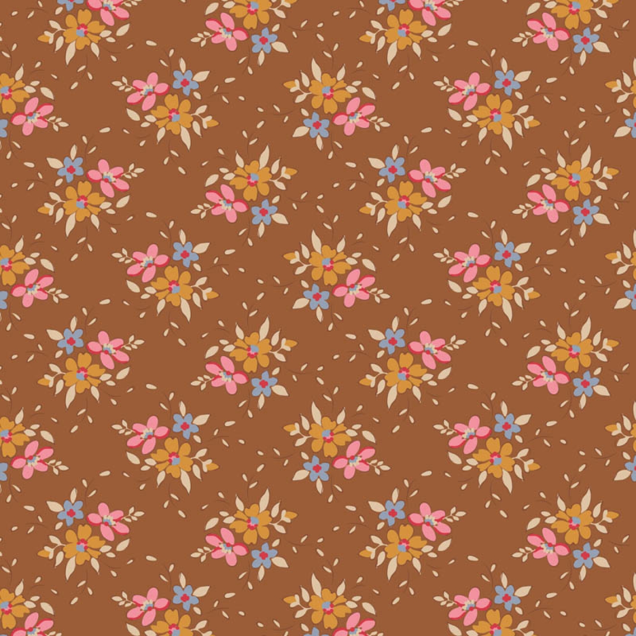 Tilda Patchwork Stoff Baumwolle - Creating Memories - Frida Brown